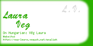 laura veg business card